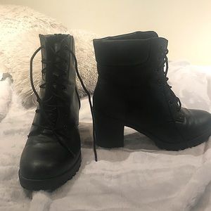 Black Heeled Boots